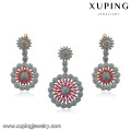 64259 Xuping hot sales exquisite workmanship luxury round gold jewelry set China wholesale